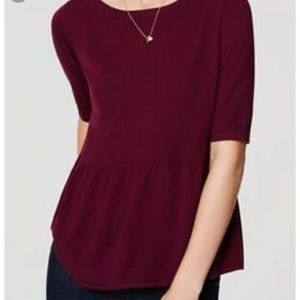 Loft Peplum Shirt